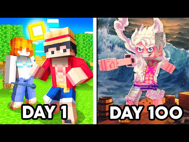 I Survived 100 Days ONE PIECE in Minecraft... Here's what happened...