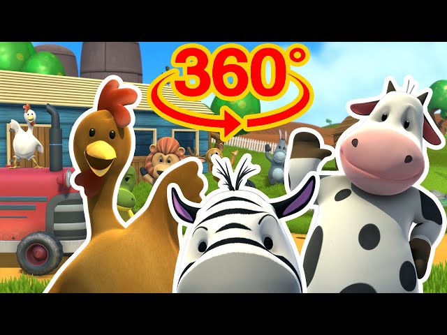 Old Macdonald had a farm | 360 video best Nursery Rhymes for Kids