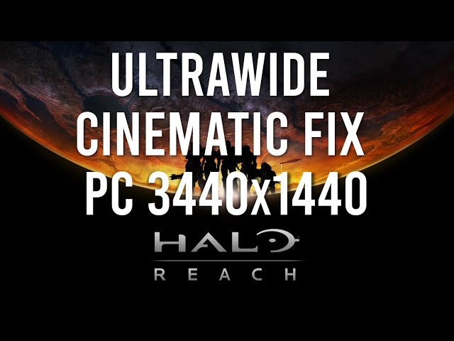 Halo: Reach - PC Steam - Ultrawide cutscene fix mod at 3440x1440 + max settings gameplay