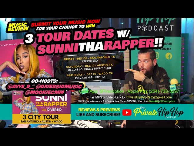 “Reviews & Previews” #255 - Private Hip-Hop Live Stream - w/ Pirscription x SunniThaRapper TOUR!!