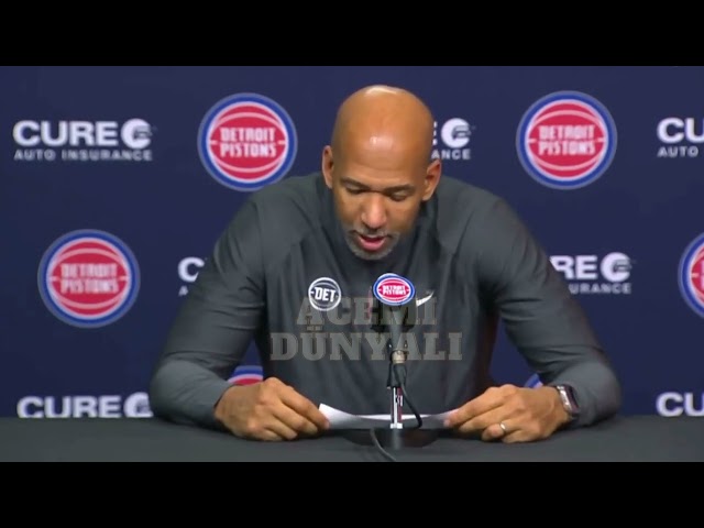 Detroit Koçu Monty Williams'ın Houston Maç Sonu Yorumu