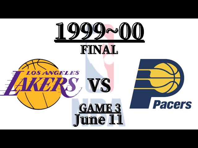 【NBA】1999~00 FINAL レイカーズ vs ペイサーズ 第3戦 0611