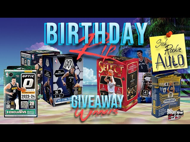 💥📝 TOP ROOKIE AUTO, BIRTHDAY RIP!! HUGE PRODUCT MIX!! ANNOUNCING GIVEAWAY WINNERS!! 💥