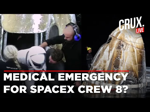 NASA Live | SpaceX Live | Why Was SpaceX Crew 8 Astronaut Hospitalized After Dragon Splashdown?