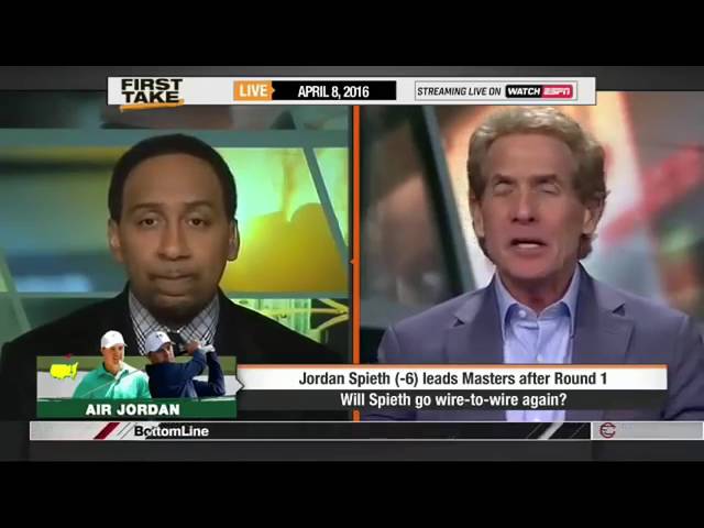 ESPN First Take 4 8 2016   Jordan Spieth Races To Early At Augusta National & Leads Golf Masters