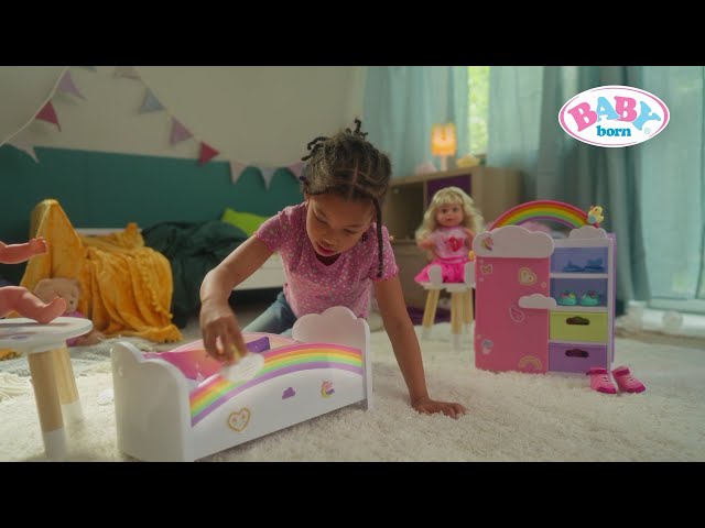 🌈🛌 Colorful Play Adventures: Rainbow Wardrobe and Rainbow Bed | BABY born