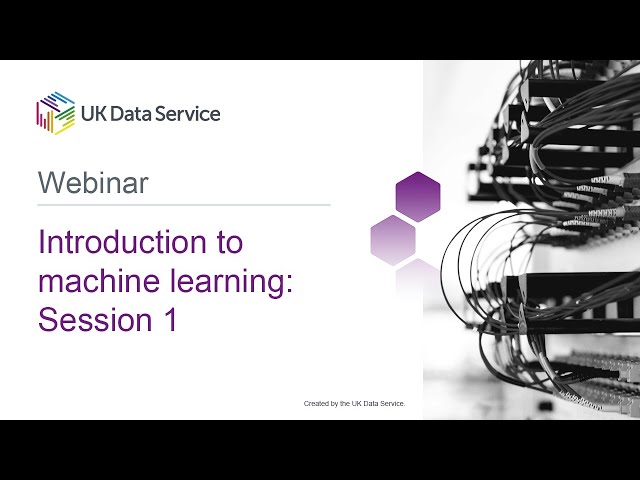 Introduction to machine learning: Session 1