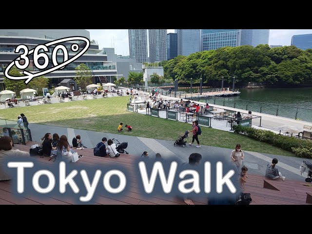 [Tokyo Walk] Walk in Takeshiba in 360° VR【東京散歩 / 竹芝の散歩 in 360度VR動画】