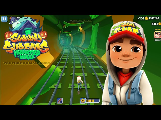 SUBWAY SURFERS GAMEPLAY PC HD 2024 - HALLOWEEN - JAKE PITCH DARK BOARD