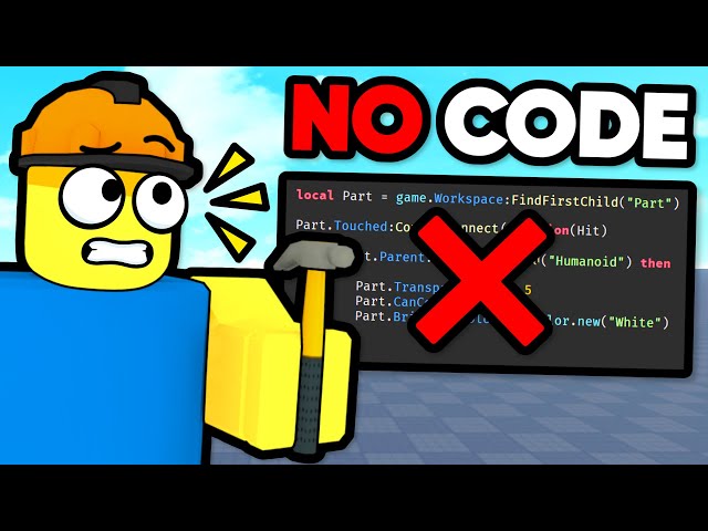 I made a Roblox game WITHOUT CODING...