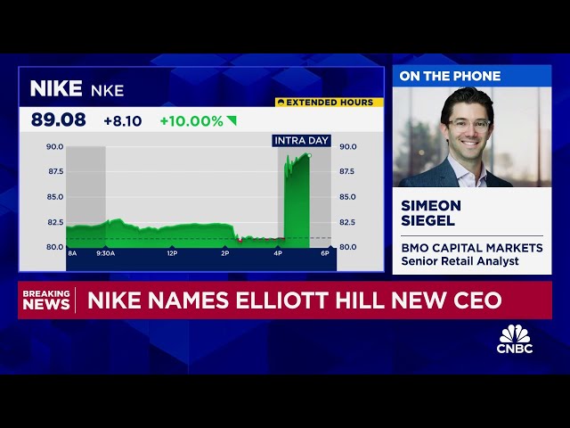 BMO's Simeon Siegel weighs in on Nike bringing in new CEO and what it means for the company