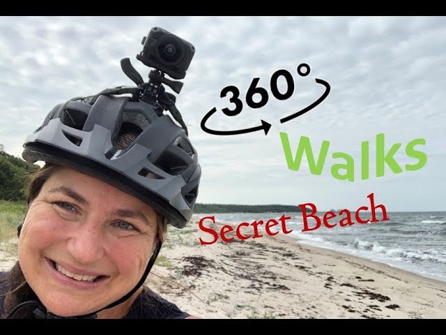 360 video walking tours I Antoinette Beach North of Rønne I Bornholm Denmark