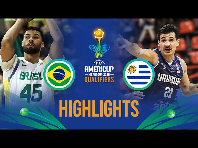 Brazil  🇧🇷 vs Uruguay  🇺🇾 | Highlights | FIBA AmeriCup 2025 Qualifiers 2025