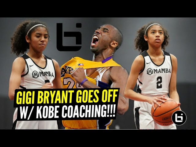 Kobe's Daughter Gigi Bryant GOES OFF w/ Kobe Coaching Against OLDER PLAYERS!!