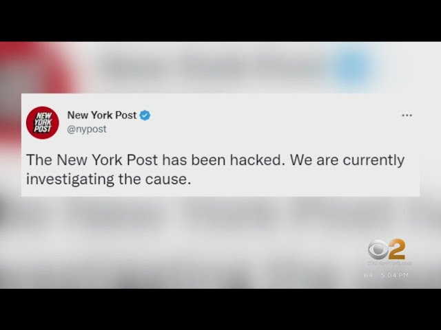 New York Post website hacked