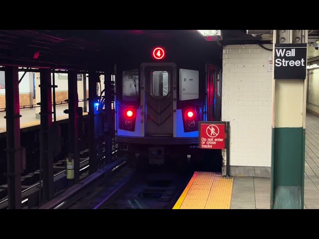 IRT Lexington Ave Line: (4)(5) train action @ Wall Street (Please Read Description