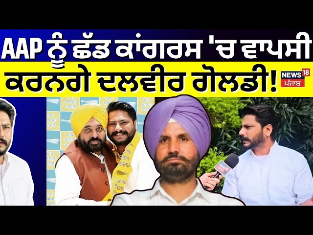 AAP 'ਚ ਸ਼ਾਮਿਲ ਹੋਏ Dalvir Goldy ਕਰ ਸਕਦੇ ਨੇ ਕਾਂਗਰਸ 'ਚ ਵਾਪਸੀ | Congress | Bhagwant Mann | N18V