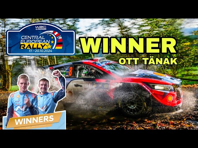 OTT TÄNAK WINNER WRC CENTRAL EUROPEAN RALLY 2024 |