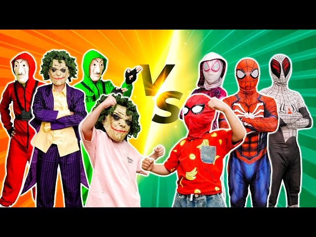 What If All SpiderMan in 1 HOUSE? || KID SPIDERMAN, Rescue SPIDERMAN TEAM From JOKER (Funny Action)