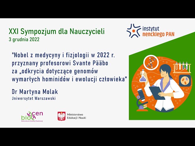 Nobel dla prof. Svante Pääbo za odkrycia dotyczące genomów wymarłych hominidów i ewolucji człowieka