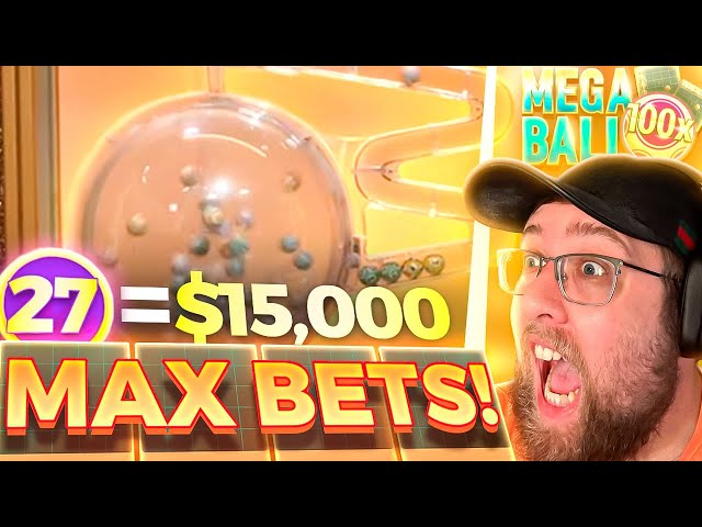 MAX BETS ON MEGA BALL LIVE GAME SHOW! (INSANE)