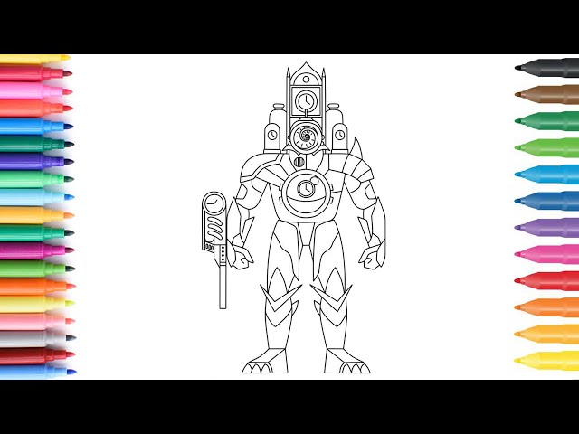 HOW TO DRAW CLOCKMAN TITAN | Skibidi Toilet Multiverse | Quick and Easy Drawing