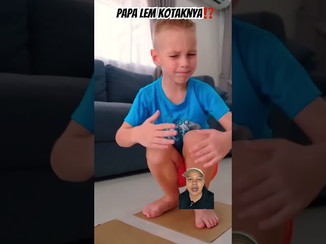 PAPA LEM KOTAKNYA⁉️ #prank #funny #challenge #family #diy #comedy #woodworking