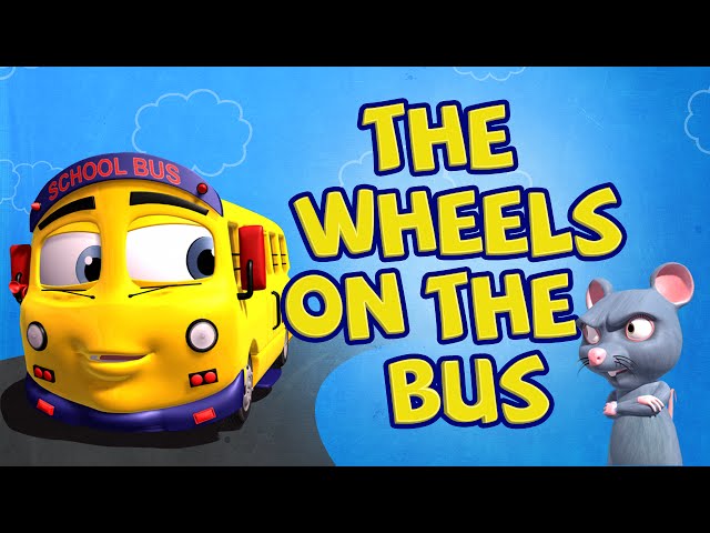 The Wheels On The Bus Go Round And Round Children Rhyme with lyrics