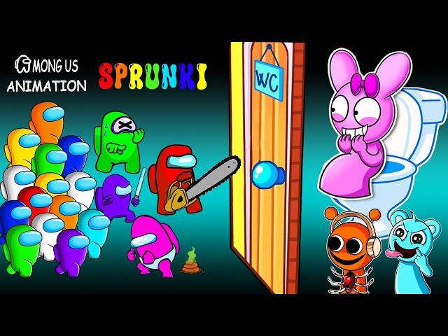 AMONG US vs. INCREDIBOX SPRUNKI - Pinki Open The Toilet Door! | Among Us Animation