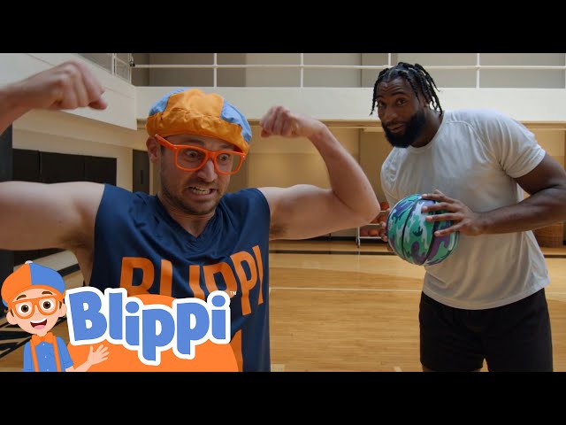 Blippi Learns to Play Basketball! | Learning Sports for Kids | Fun and Educational Videos for Kids