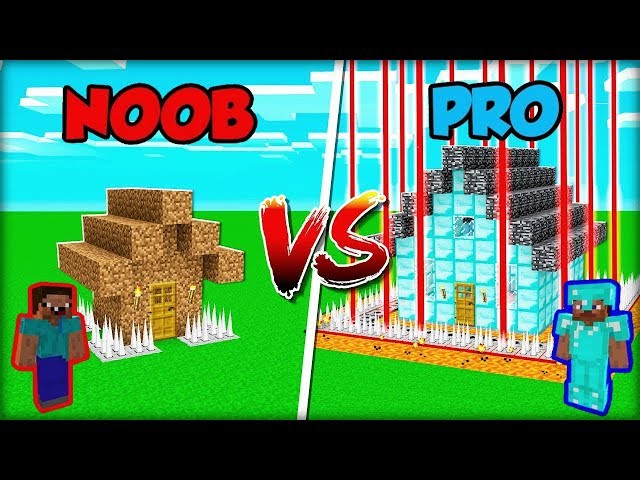 MINECRAFT NOOB VS PRO: HOUSE SECURITY!