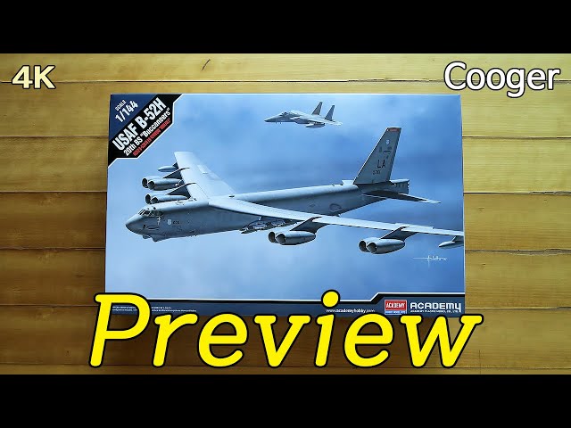 2021 New Tooling!!! Academy 1/144 USAF B-52H Stratofortress 20th BS “Buccaneers” Preview (12622)