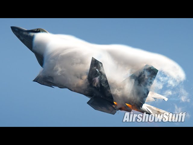 USAF F-22 Raptor - RaZZ's Last Demo! - Stuart Airshow 2024