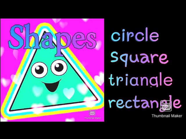 4 Basic Shapes ( circle, square, triangle,  and rectangle ) Preschool