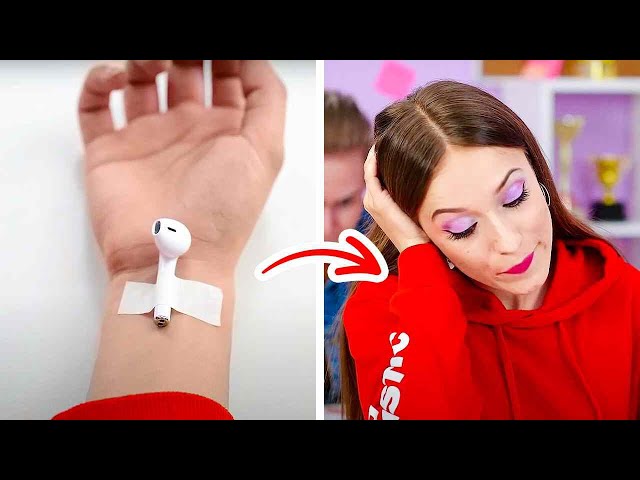 FUN WAYS TO SNEAK ANYTHING ANYWHERE || Funny Sneaky Tricks And Tips By 123 GO! GOLD