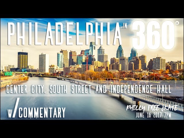 Philadelphia in 360 Video! - Annual Inline Skate Pt 3 (Center City to Independence Hall)