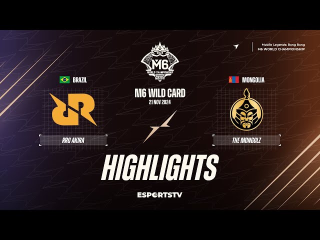 RRQ Akira vs The MongolZ HIGHLIGHTS M6 World Championship Wild Card Stage | RRQ vs MNZ ESPORTSTV