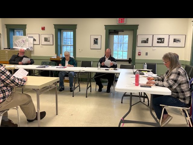 Canterbury NH Board of Selectmen Meeting  -- 17 April 2023