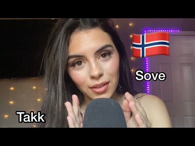 Asmr|| Trying to speak basic Norwegian🇳🇴 (ear to ear whispers & word repeating)