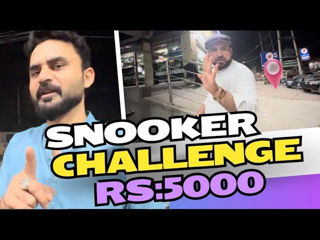 SNOOKER CHALLENGE RS 5000 | ft. SHAHID BUTT AND SUNNY BUTT