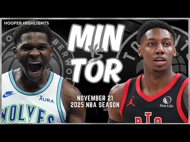 Minnesota Timberwolves vs Toronto Raptors Full Game Highlights | Nov 21 | 2025 NBA Season