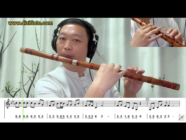 How To Play Dizi Flute-Finger Chart-Free Chinese Flute Tutorial Book Sheet Music And Number Notation