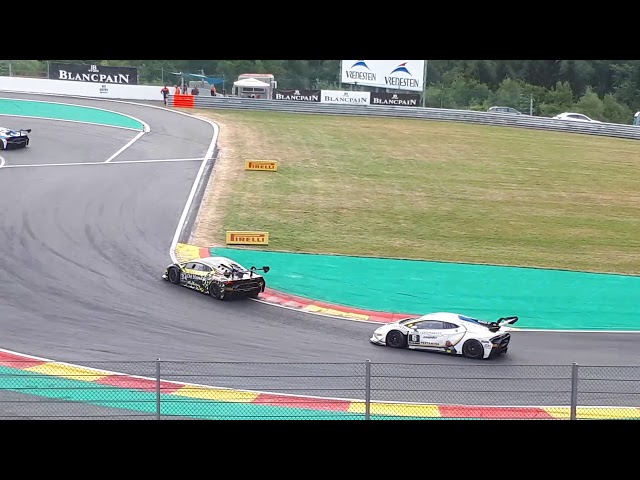 24H Spa 2018 - Lamborghini Super Trofeo - SPIN, CONTACT + ACTION