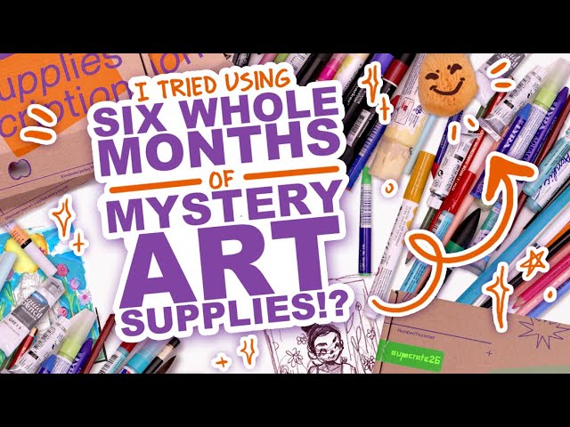 UNBOXING SIX MONTHS OF ART SUPPLIES! | Upcrate Subscription Art Supplies!