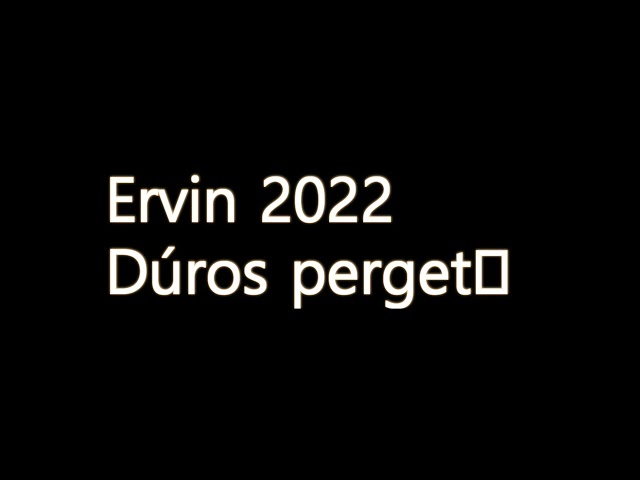 Ervin 2022 Dúros Pergető Afteros