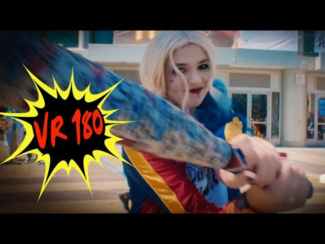 100FPS 3D VR180 Insta360 EVO Slow Motion Breakdown - Watch Out for Harley Quinn!! 😱