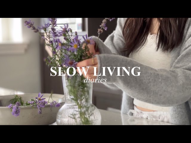 Slow Living Diaries | 6AM Morning Routine | Toast & soup, Self-care, Flower arranging