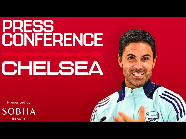 PRESS CONFERENCE | Mikel Arteta looks ahead to Chelsea | Team news, Odegaard, Rice & the title race