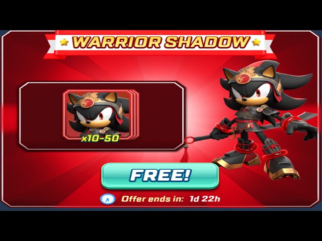 Sonic Forces - Warrior Shadow New Challenger Event Free Cards (android, ios) Gameplay Walkthrough