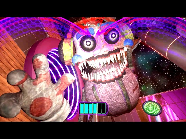 What if you Hide in Freddy with NIGHTMARE DJ MUSIC MAN BOSS chasing Gregory - FNaF: Security Breach